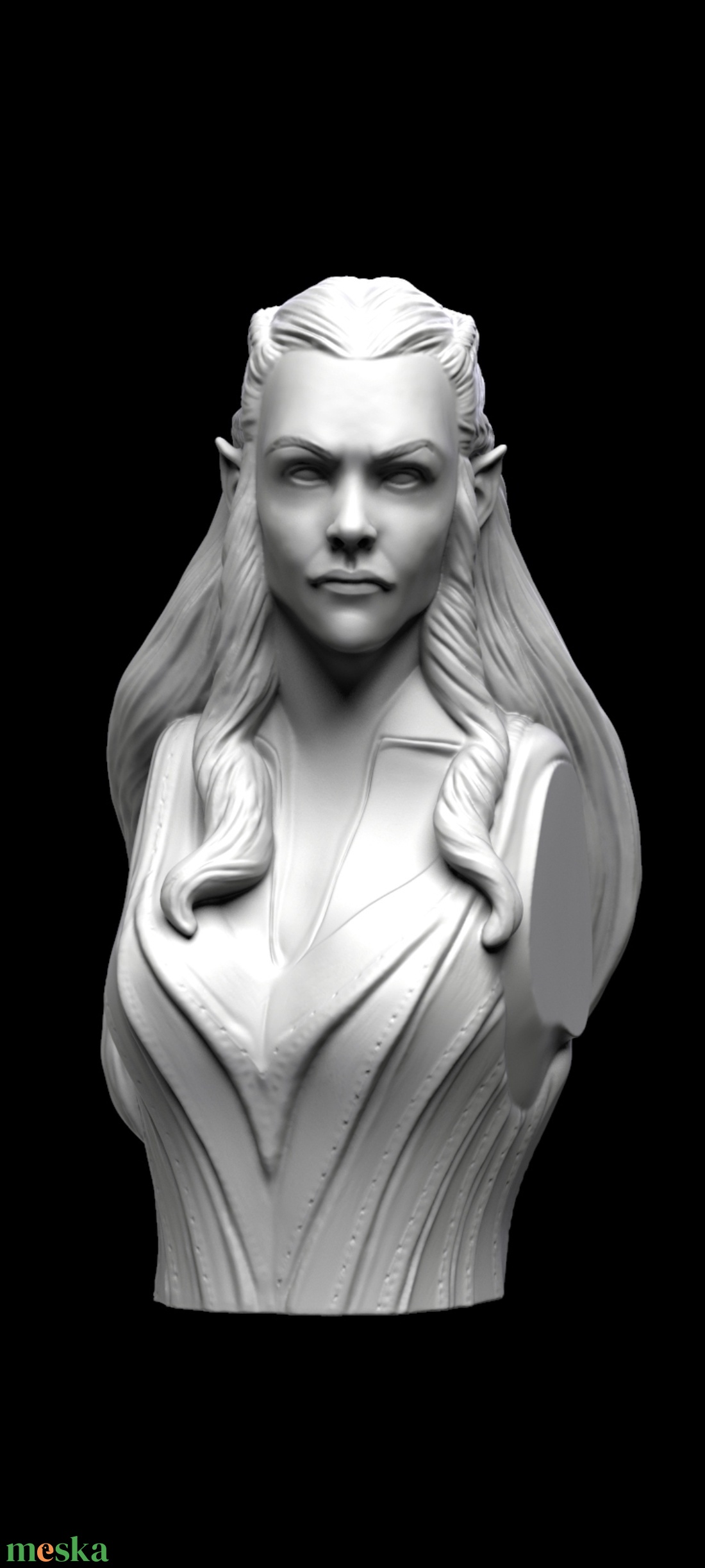 Gyűrűk Ura Hobbit Tauriel a tünde mellszobor - otthon & életmód - dekoráció - asztal és polc dekoráció - könyvszobor - Meska.hu