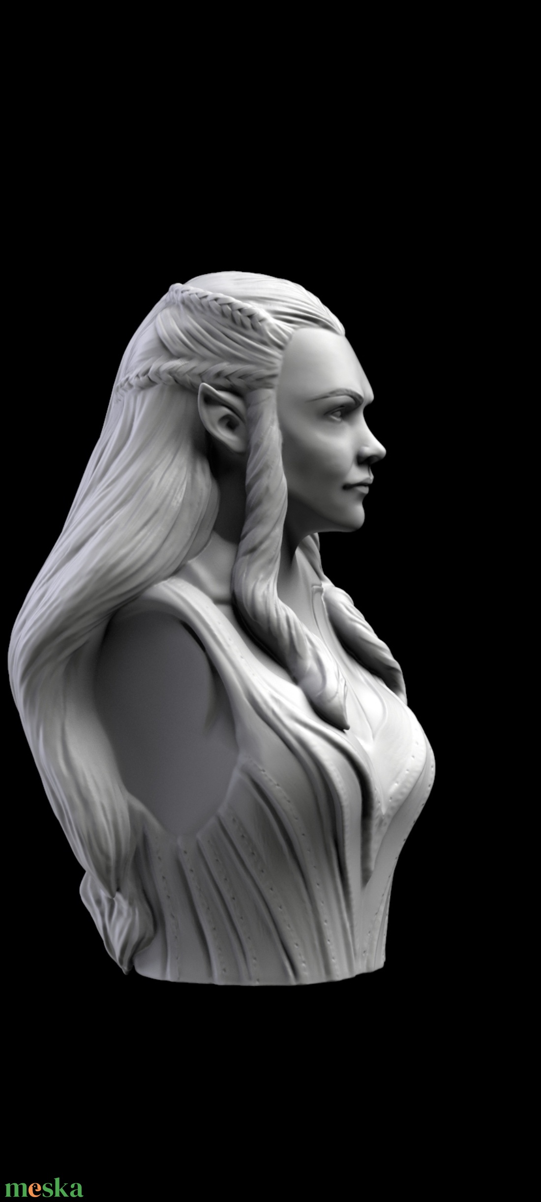 Gyűrűk Ura Hobbit Tauriel a tünde mellszobor - otthon & életmód - dekoráció - asztal és polc dekoráció - könyvszobor - Meska.hu