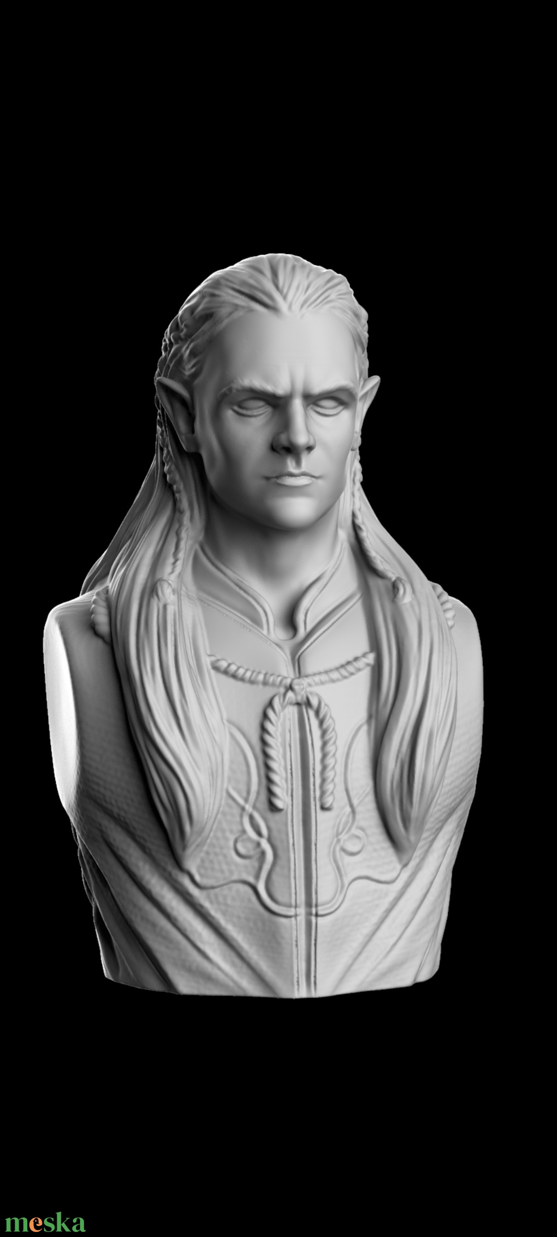 Gyűrűk Ura Hobbit Legolas a tünde mellszobor - otthon & életmód - dekoráció - asztal és polc dekoráció - könyvszobor - Meska.hu