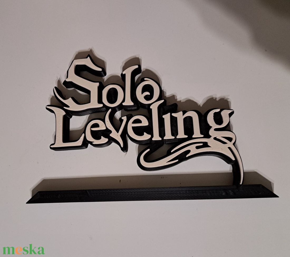 Solo Leveling feliratos könyvtámasz, asztaldísz - otthon & életmód - dekoráció - asztal és polc dekoráció - könyvtámasz - Meska.hu
