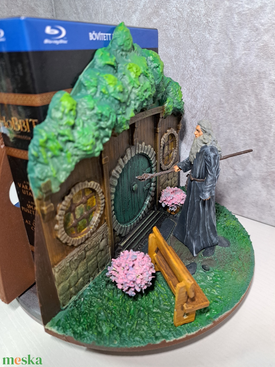 Gyűrűk Ura/Hobbit Bilbo és Gandalf könyvkuckó, könyvtámasz/figura - otthon & életmód - dekoráció - asztal és polc dekoráció - könyvtámasz - Meska.hu