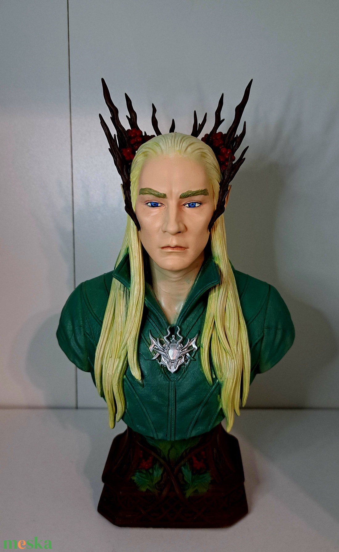 Gyűrűk Ura Hobbit Thranduil király mellszobor - otthon & életmód - dekoráció - asztal és polc dekoráció - könyvszobor - Meska.hu