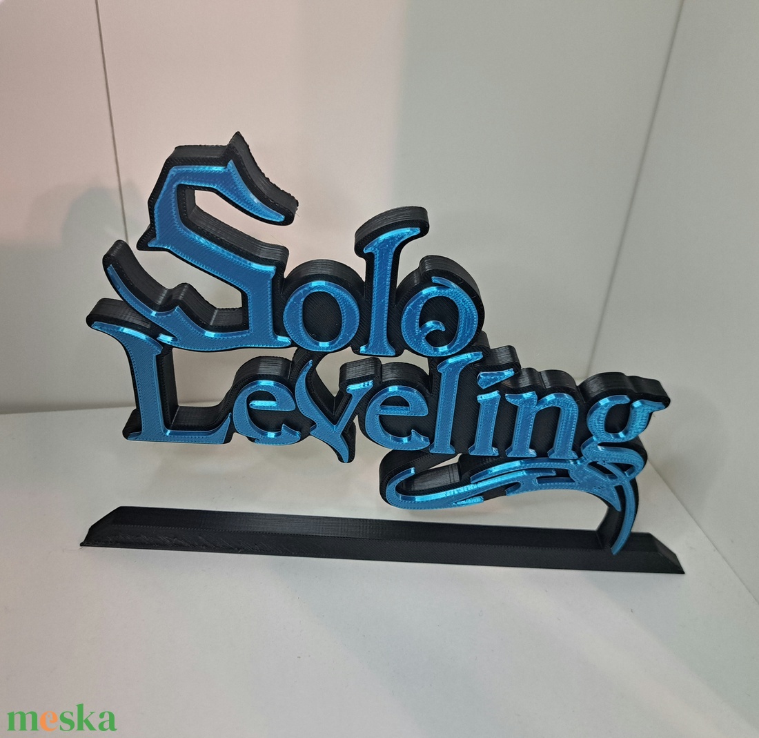Solo Leveling feliratos könyvtámasz, asztaldísz - otthon & életmód - dekoráció - asztal és polc dekoráció - könyvtámasz - Meska.hu