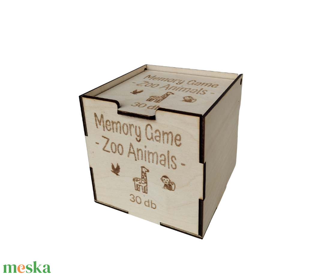 Memóriajáték_ZooAnimals - játék & sport - készségfejlesztő és logikai játék - memória játékok - Meska.hu