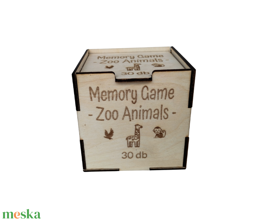 Memóriajáték_ZooAnimals - játék & sport - készségfejlesztő és logikai játék - memória játékok - Meska.hu