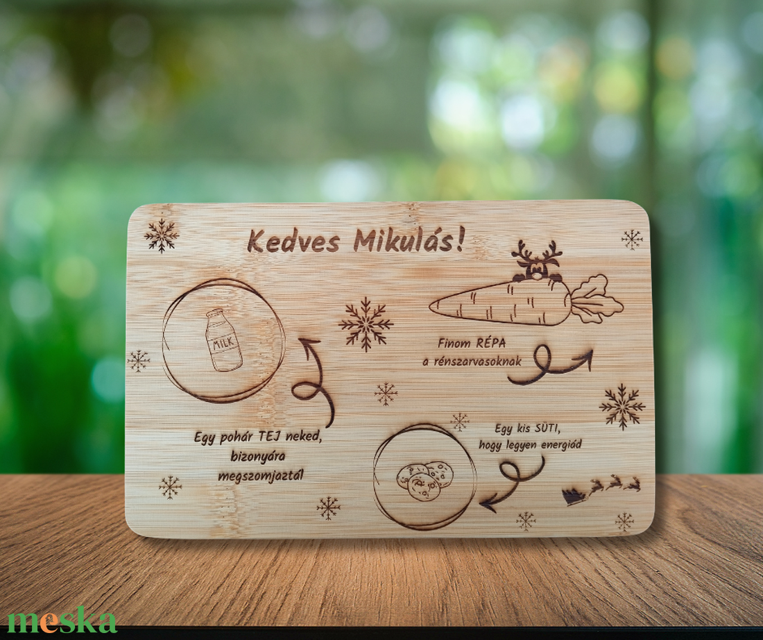 Mikulás tálca - karácsony - mikulás - mikulás beltéri dekoráció - Meska.hu