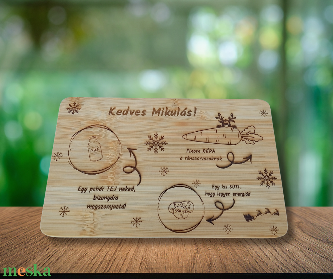 Mikulás tálca - karácsony - mikulás - mikulás beltéri dekoráció - Meska.hu