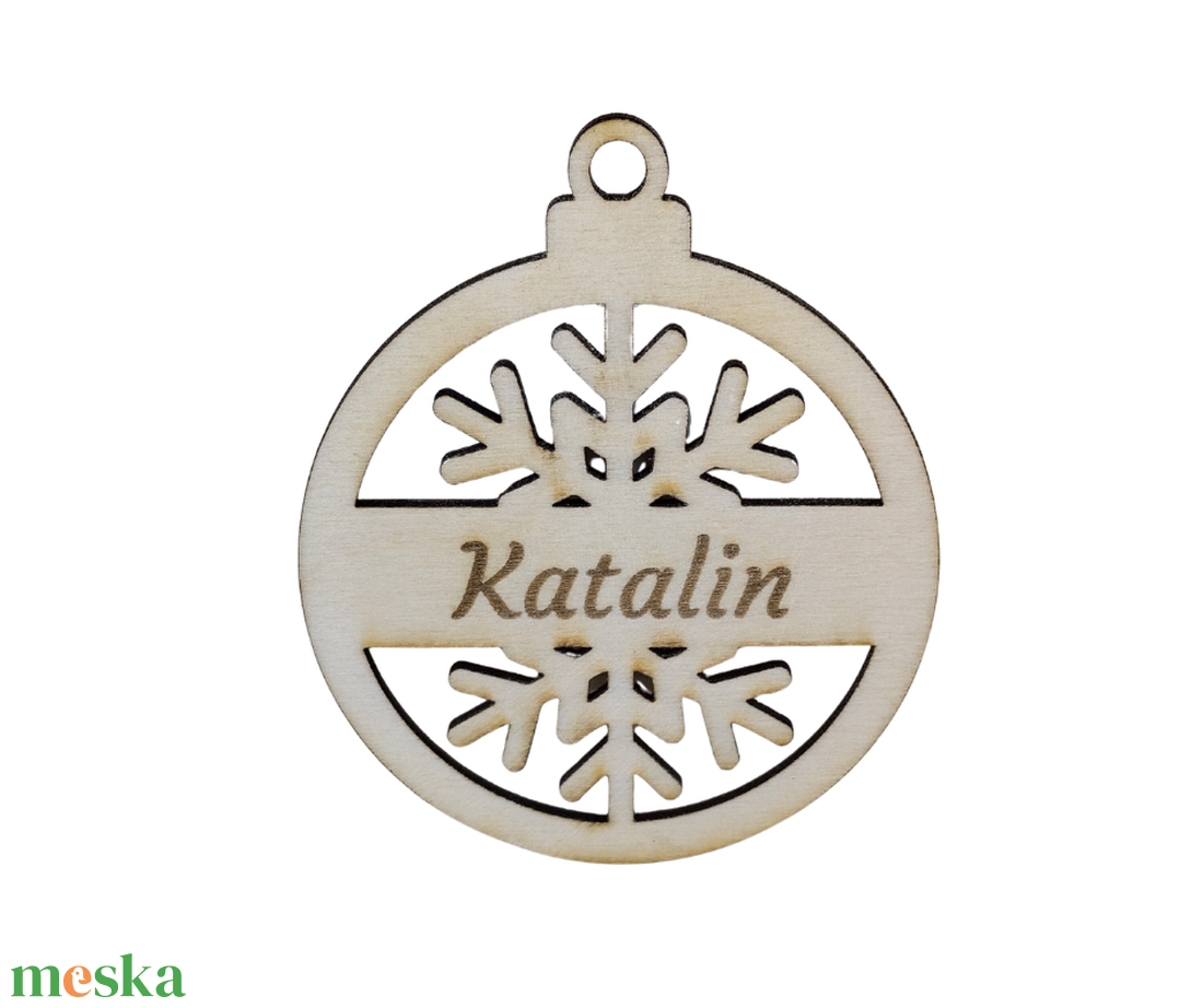 Karácsonyfadísz egyedi felirattal - karácsony - karácsonyi lakásdekoráció - karácsonyfadíszek - Meska.hu