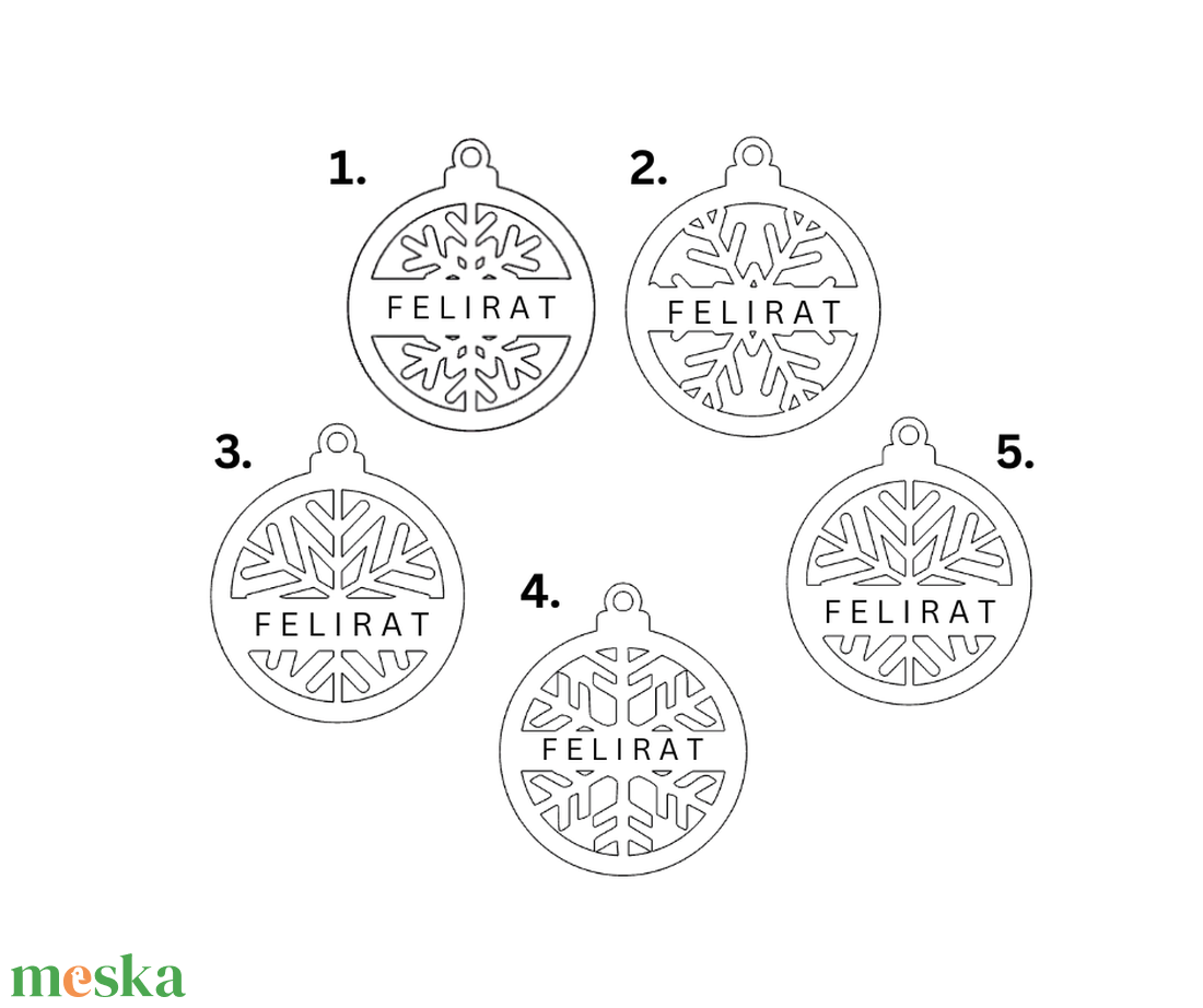 Karácsonyfadísz egyedi felirattal - karácsony - karácsonyi lakásdekoráció - karácsonyfadíszek - Meska.hu