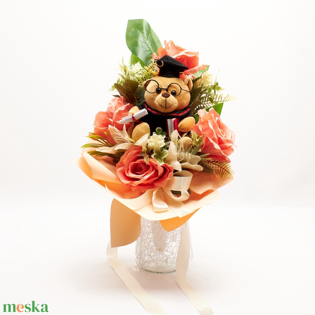 Ballagási emlékcsokor - otthon & életmód - virágdekoráció - virágok - virágcsokor - Meska.hu