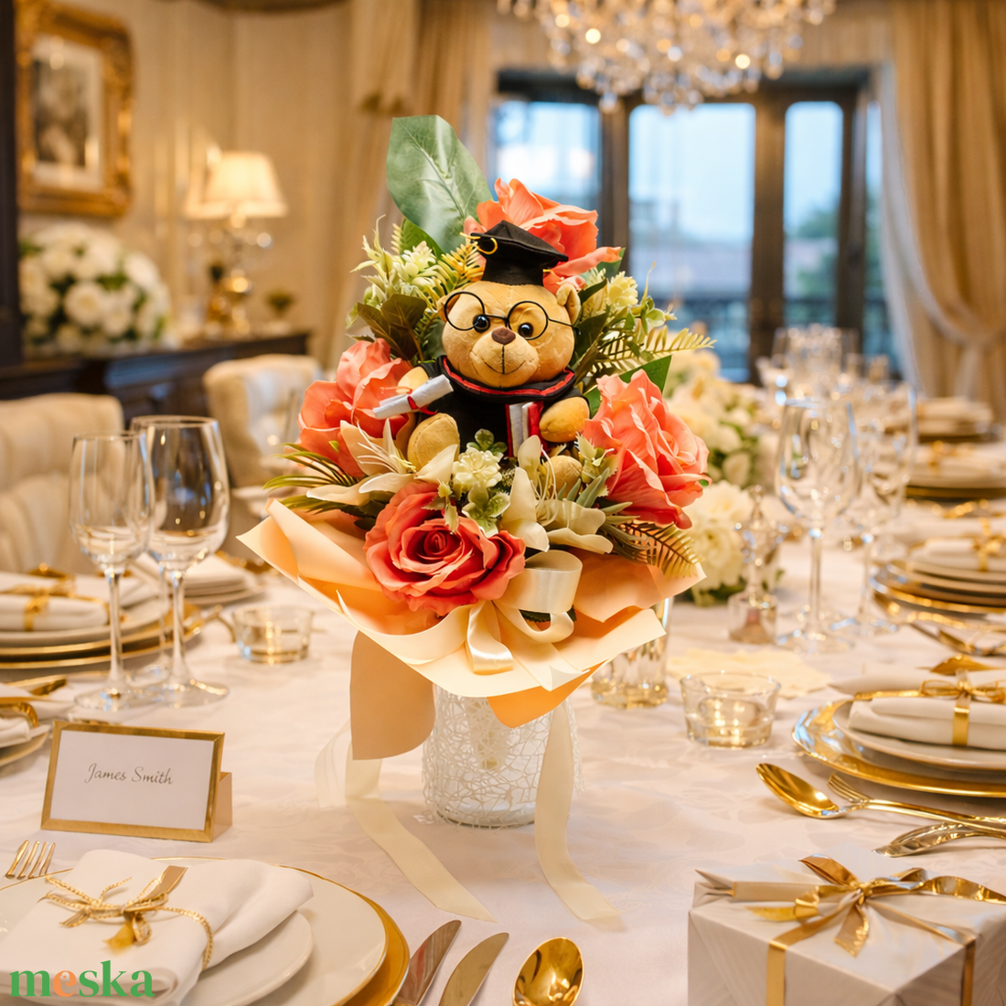 Ballagási emlékcsokor - otthon & életmód - virágdekoráció - virágok - virágcsokor - Meska.hu