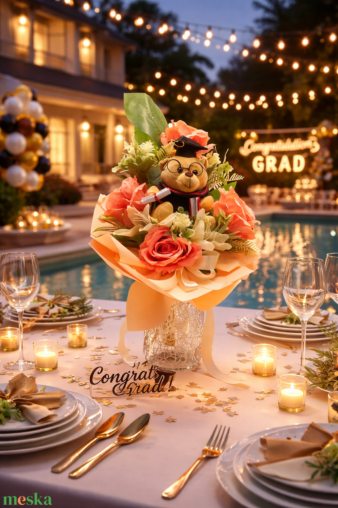 Ballagási emlékcsokor - otthon & életmód - virágdekoráció - virágok - virágcsokor - Meska.hu