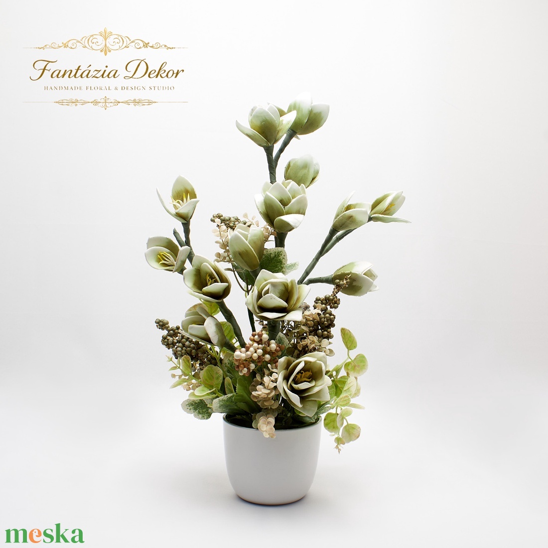 Letisztult elegancia természetes árnyalatokban � - otthon & életmód - dekoráció - asztal és polc dekoráció - asztaldísz - Meska.hu