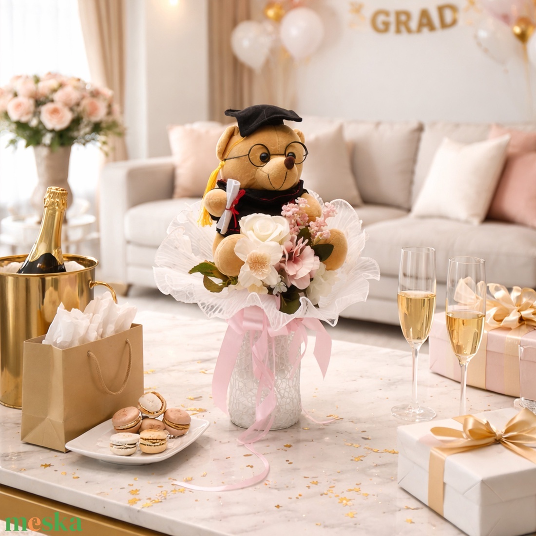 ��� Egy igazán különleges ajándék ballagásra . - otthon & életmód - virágdekoráció - virágok - virágcsokor - Meska.hu