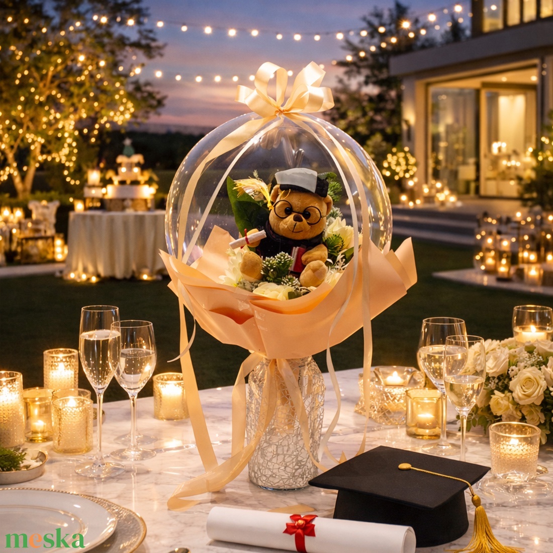  ��� Ballagási ajándék lufiban! ��� - otthon & életmód - virágdekoráció - virágok - virágcsokor - Meska.hu