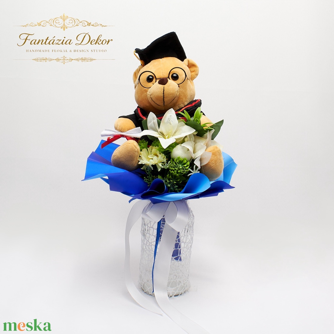 �� Klasszikus elegancia egy kedves meglepetéssel � - otthon & életmód - virágdekoráció - virágok - virágcsokor - Meska.hu