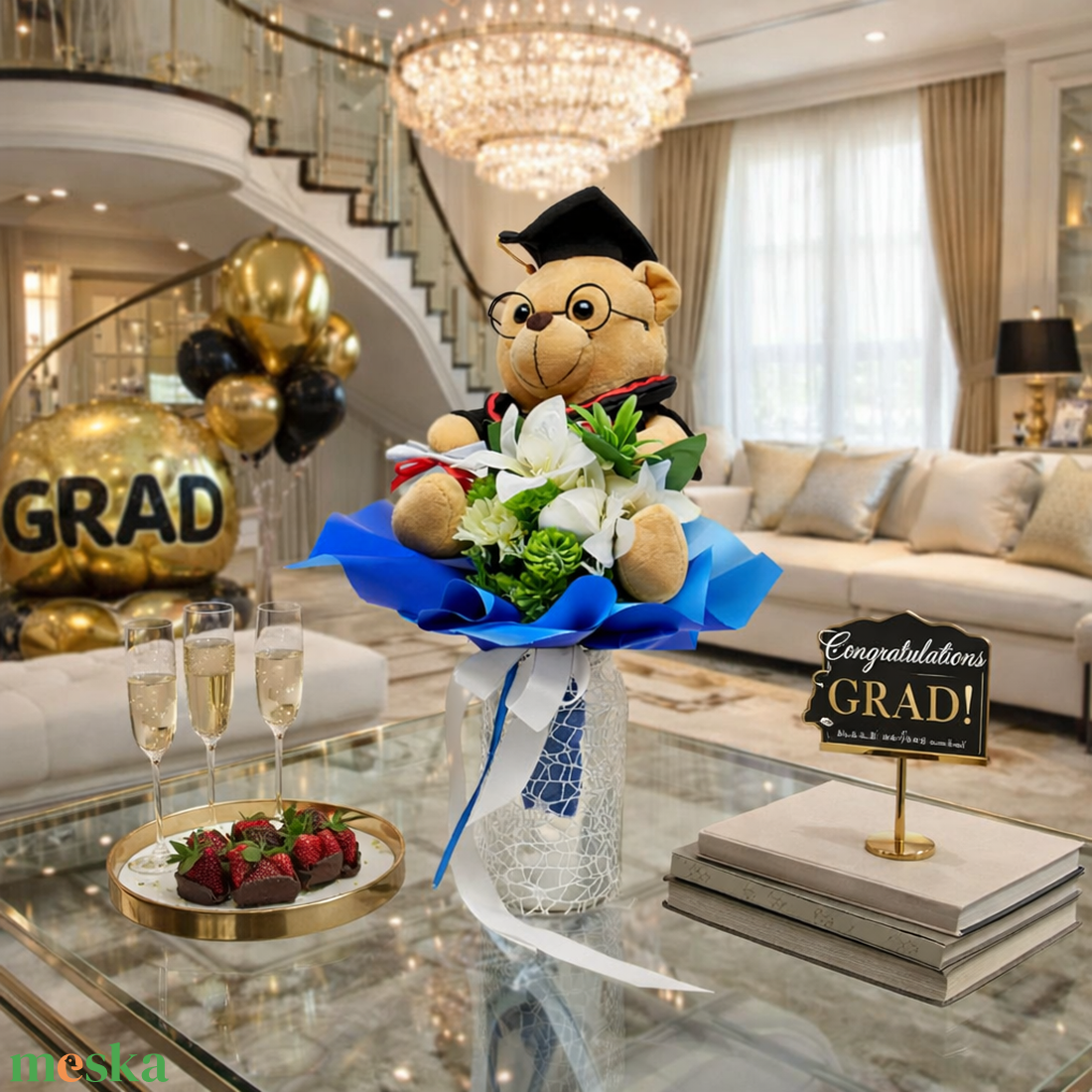 �� Klasszikus elegancia egy kedves meglepetéssel � - otthon & életmód - virágdekoráció - virágok - virágcsokor - Meska.hu