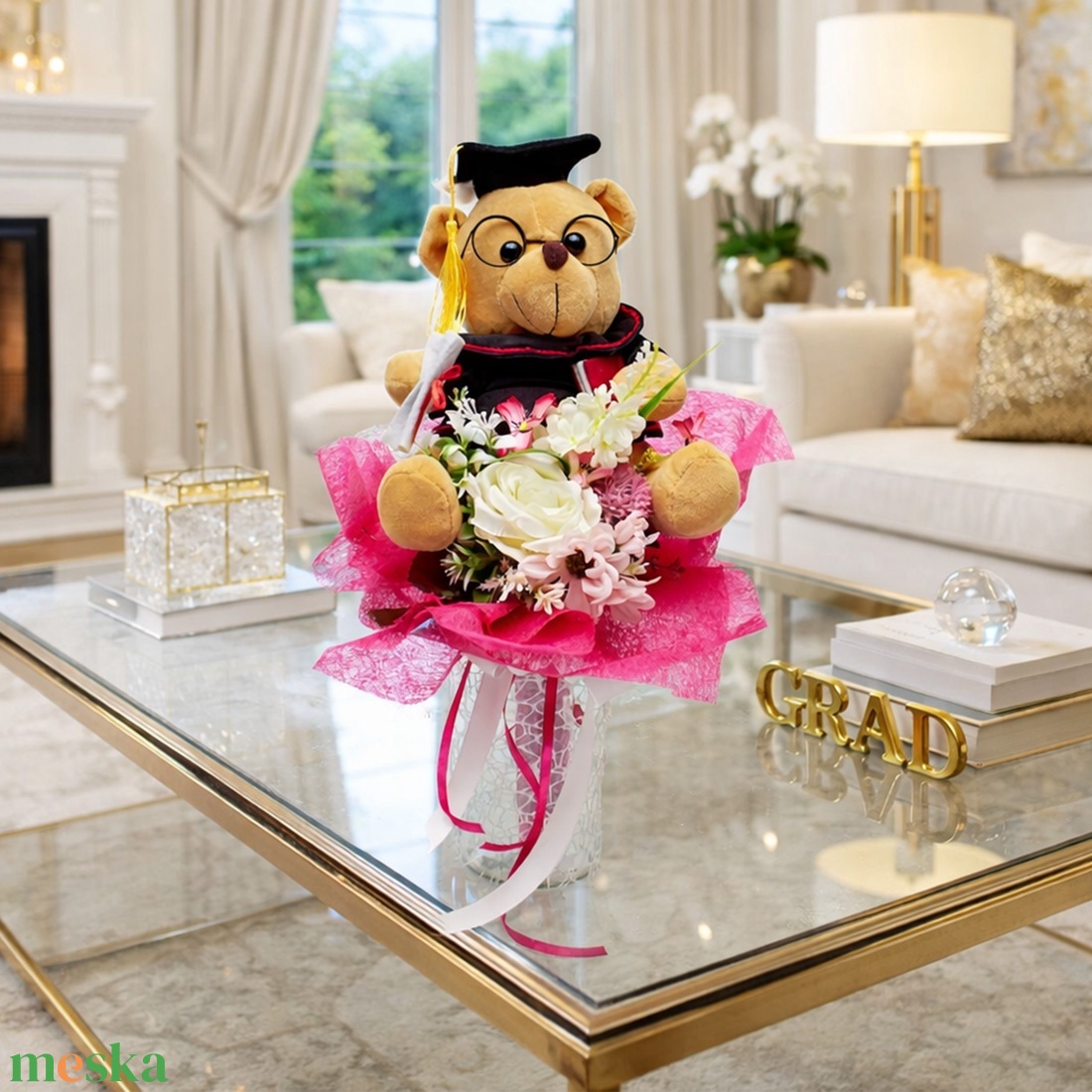 �� Ballagó macis virágcsokor � vidám és maradandó ajándék �� - otthon & életmód - virágdekoráció - virágok - virágcsokor - Meska.hu