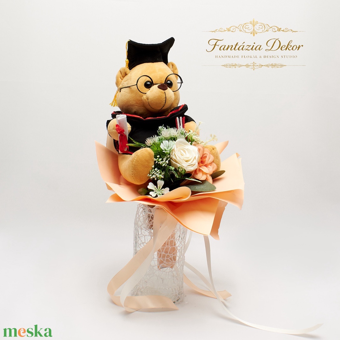 �� Ballagási macis csokor � különleges ajándék emlékbe �� - otthon & életmód - virágdekoráció - virágok - virágbox - Meska.hu