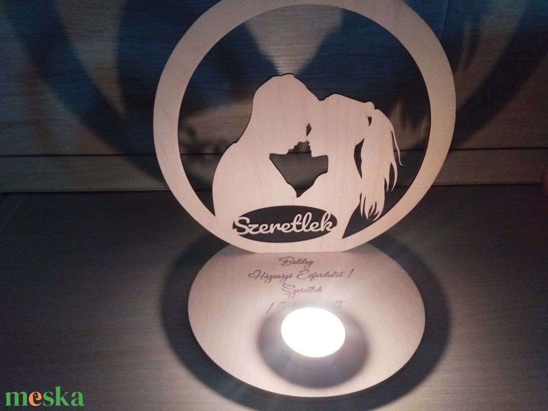Mécsestartó árnyéklámpa - otthon & életmód - gyertya, illat, aroma - gyertyatartó - Meska.hu