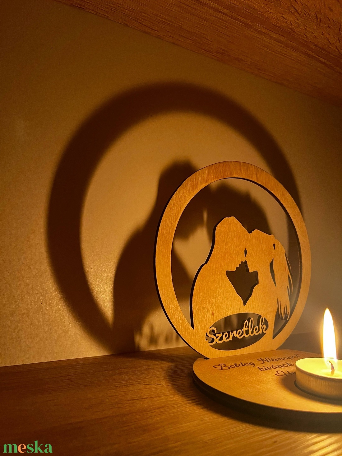 Mécsestartó árnyéklámpa - otthon & életmód - gyertya, illat, aroma - gyertyatartó - Meska.hu