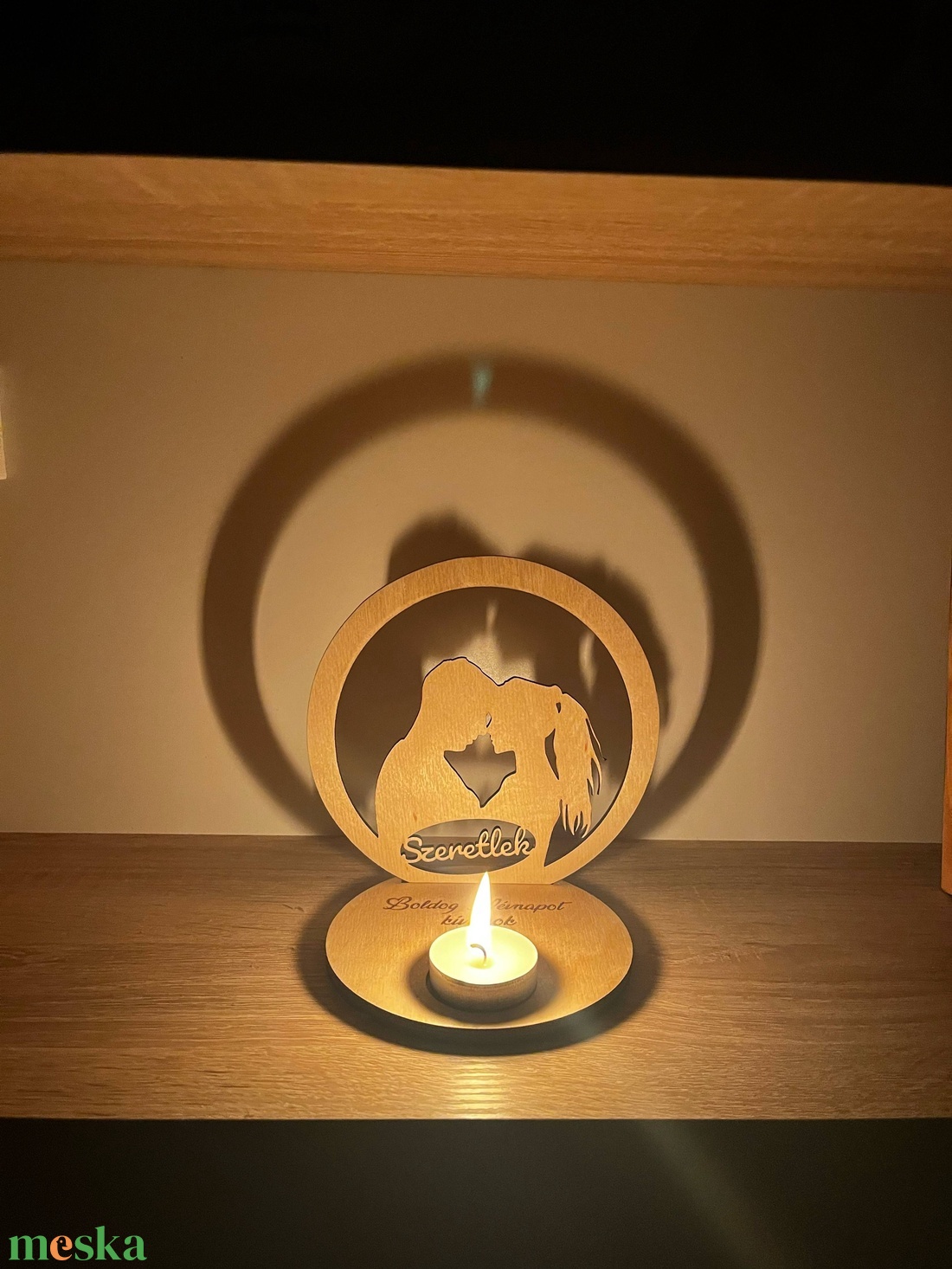 Mécsestartó árnyéklámpa - otthon & életmód - gyertya, illat, aroma - gyertyatartó - Meska.hu
