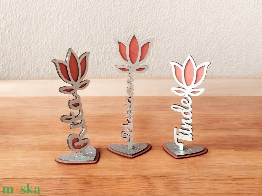 Örök tulipán � személyre szabható gravírozott dekor - otthon & életmód - dekoráció - Meska.hu