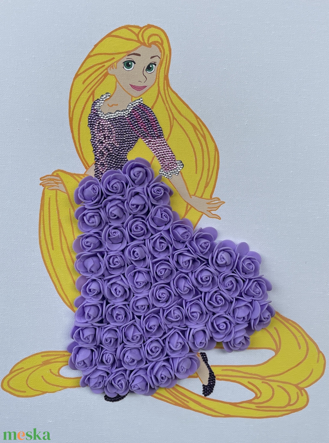 Aranyhaj - Kézzel díszített vászonkép - művészet - festmény - festmény vegyes technika - Meska.hu