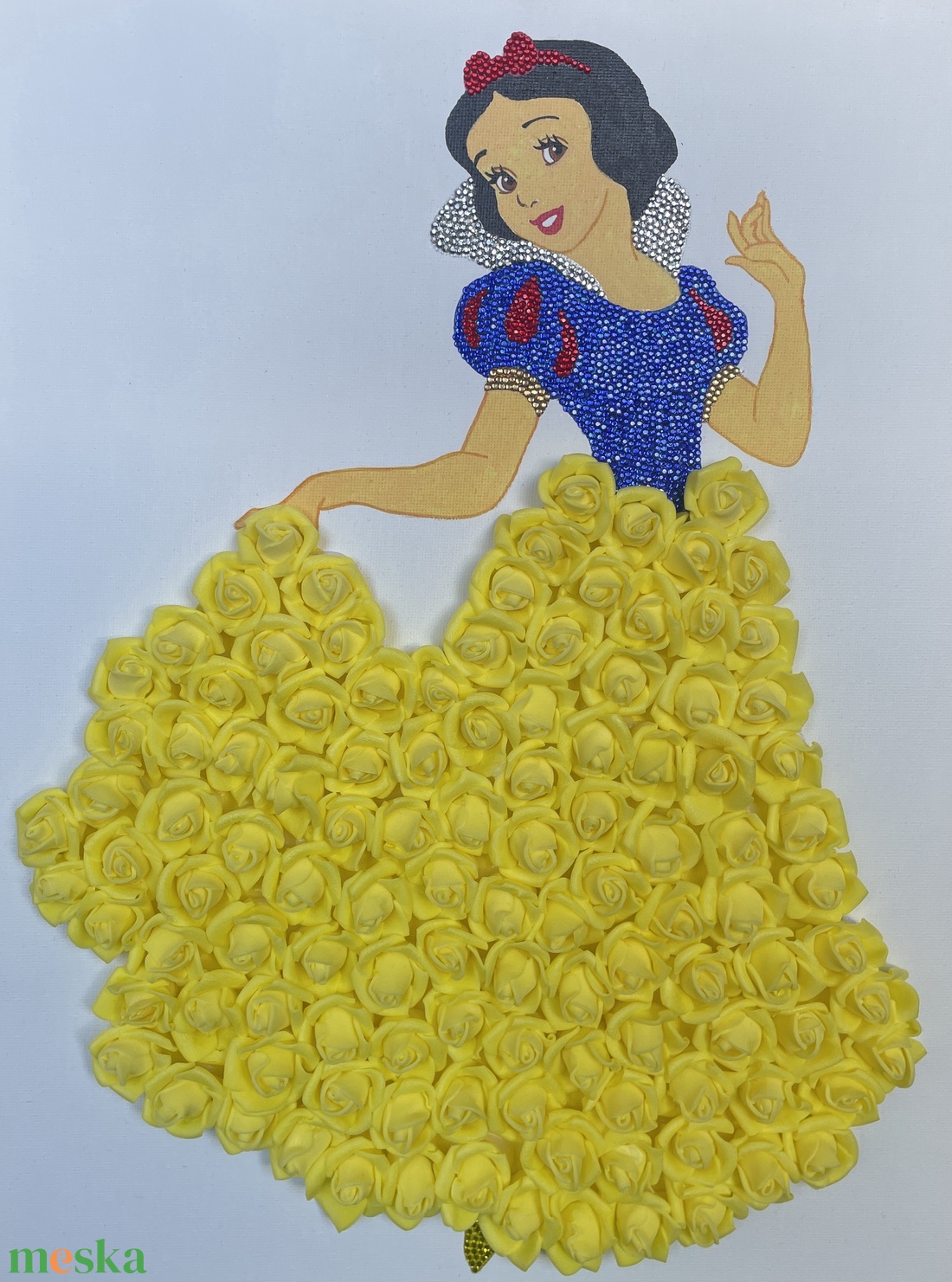 Hófehérke - Kézzel díszített vászonkép - művészet - festmény - festmény vegyes technika - Meska.hu