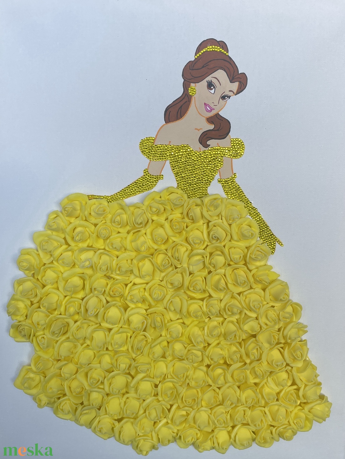 Belle - Kézzel díszített vászonkép - művészet - festmény - festmény vegyes technika - Meska.hu