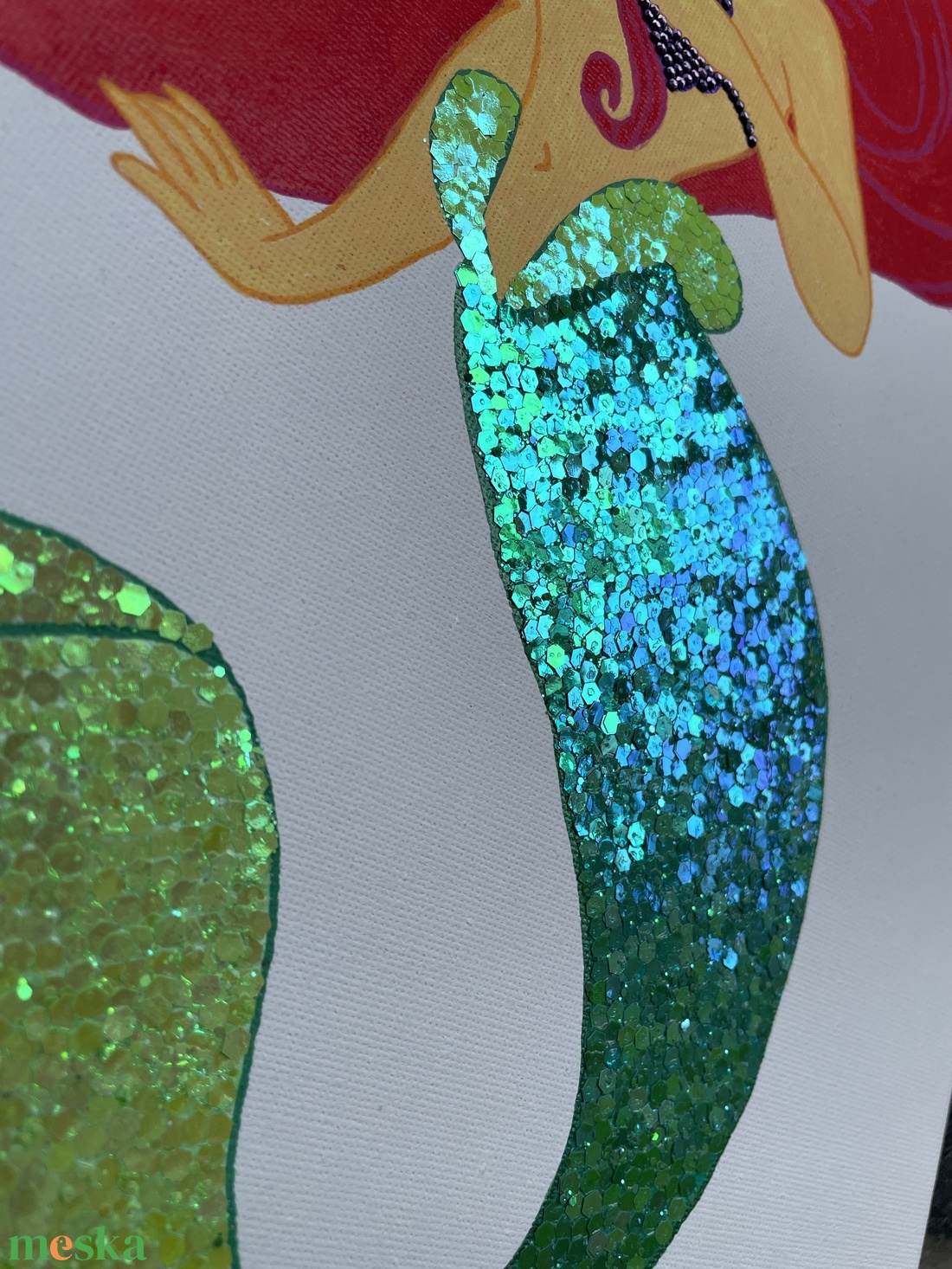 Ariel - Kézzel díszített vászonkép - művészet - festmény - festmény vegyes technika - Meska.hu