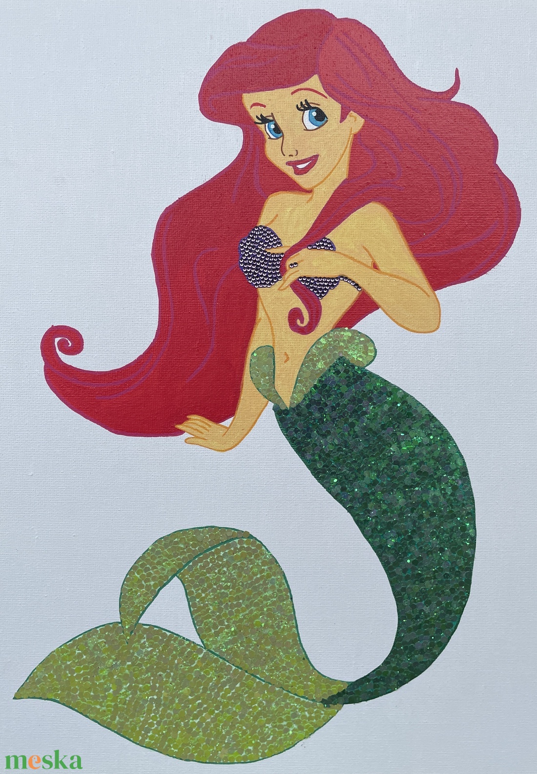 Ariel - Kézzel díszített vászonkép - művészet - festmény - festmény vegyes technika - Meska.hu