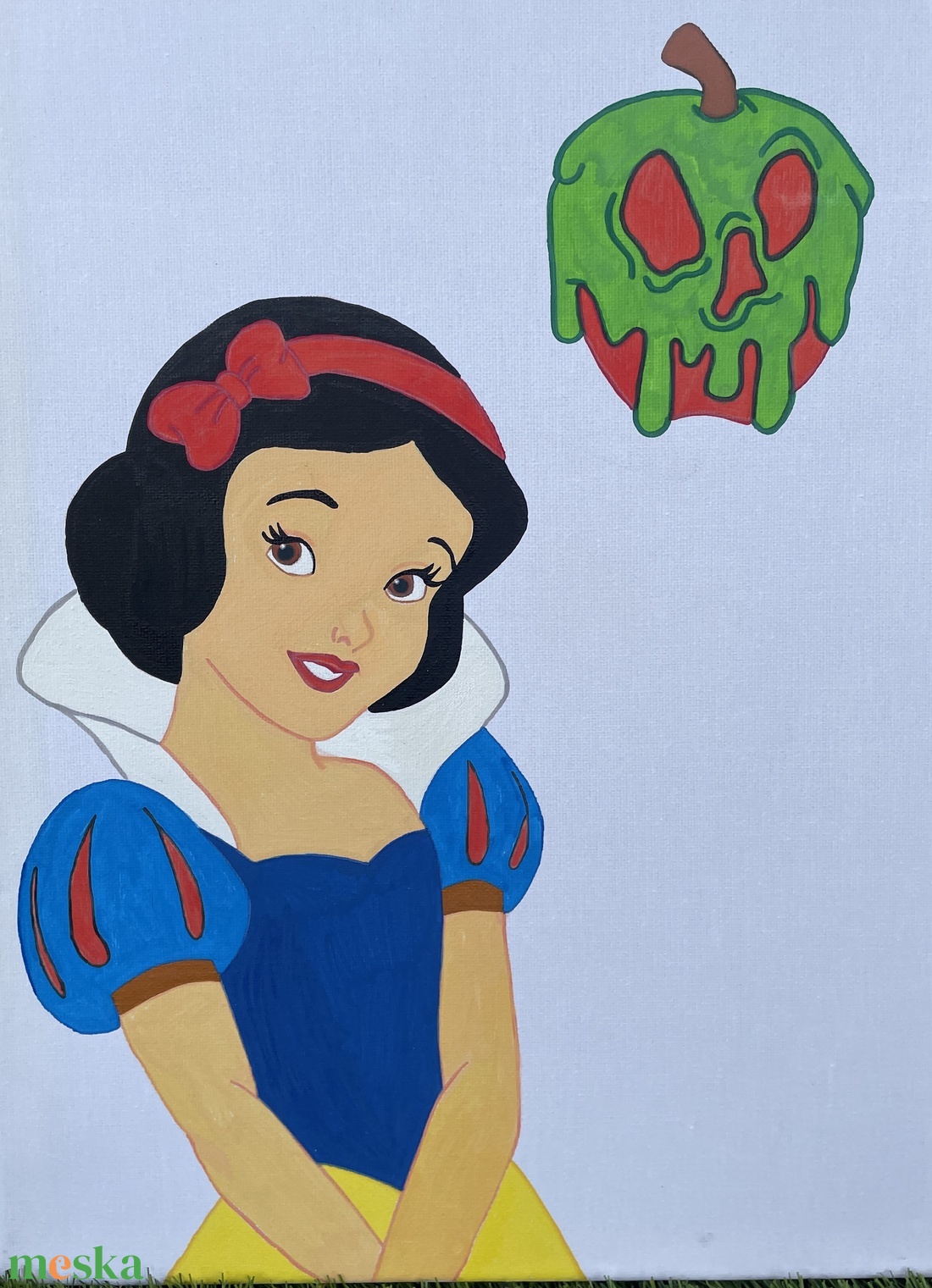 Hófehérke - Kézzel festett vászonkép - művészet - festmény - festmény vegyes technika - Meska.hu