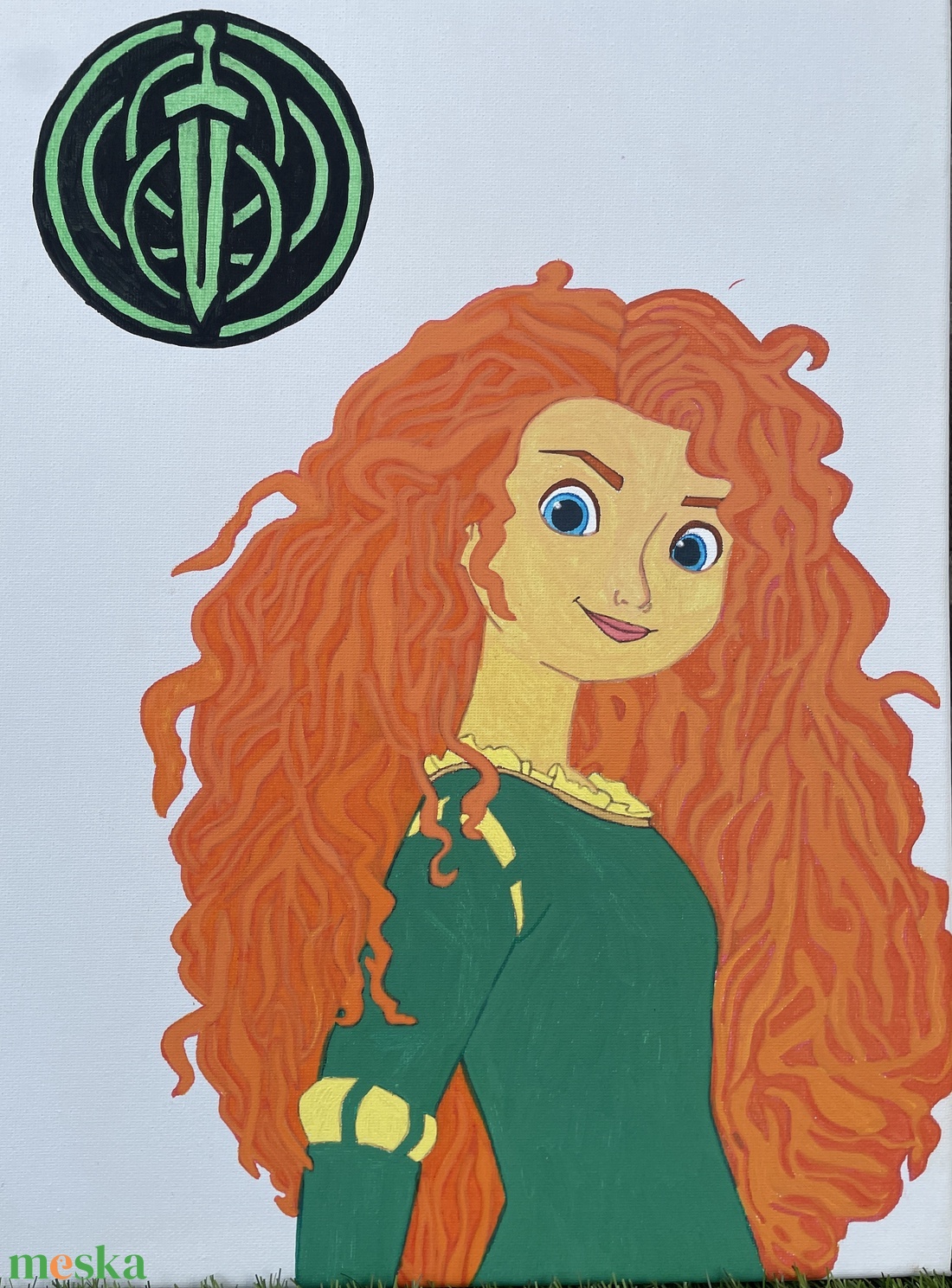 Merida - Kézzel festett vászonkép - művészet - festmény - festmény vegyes technika - Meska.hu