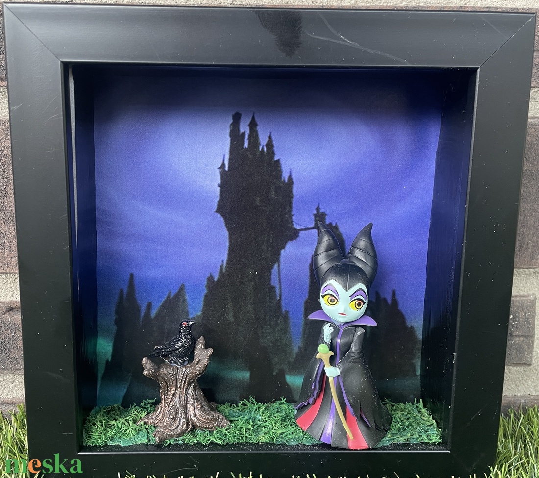 Egyedi Disney Gonoszok Dekoráció Képkeretben - Demóna - otthon & életmód - dekoráció - dísztárgy - Meska.hu