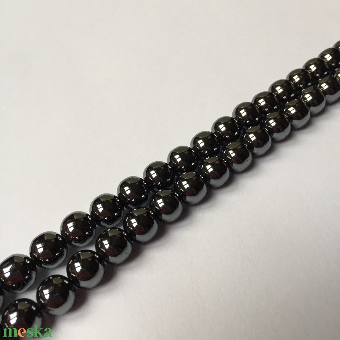 Hematit ásványgyöngy, 8 mm, 45 db - kellékek & szerszámok - gyöngyfűzés kellékek - féldrágakő - Meska.hu Hematit ásványgyöngy, 8 mm, 45 db - kellékek & szerszámok - gyöngyfűzés kellékek - féldrágakő - Meska.hu
