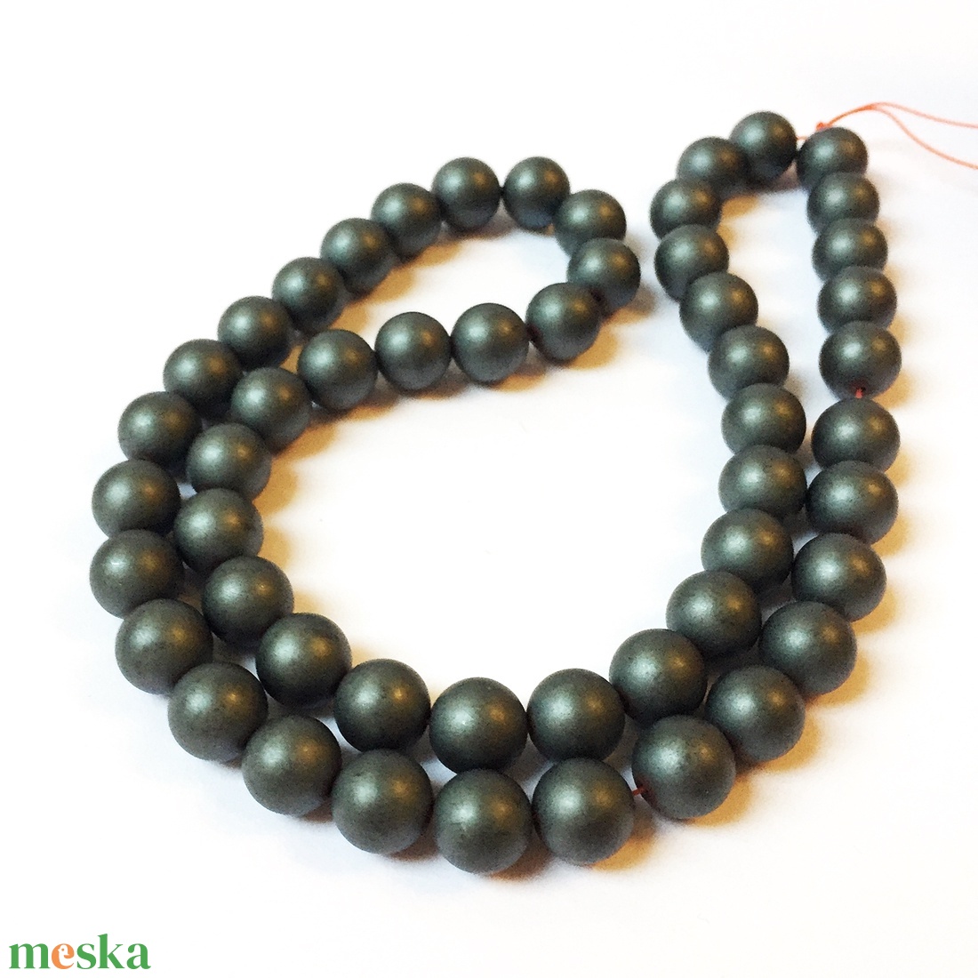 Hematit matt ásványgyöngy, 8 mm, 45 db - kellékek & szerszámok - gyöngyfűzés kellékek - féldrágakő - Meska.hu Hematit matt ásványgyöngy, 8 mm, 45 db - kellékek & szerszámok - gyöngyfűzés kellékek - féldrágakő - Meska.hu