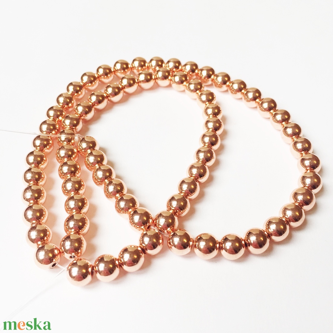 Hematit festett rosegold ásványgyöngy, 6 mm, 60 db - kellékek & szerszámok - gyöngyfűzés kellékek - féldrágakő - Meska.hu Hematit festett rosegold ásványgyöngy, 6 mm, 60 db - kellékek & szerszámok - gyöngyfűzés kellékek - féldrágakő - Meska.hu