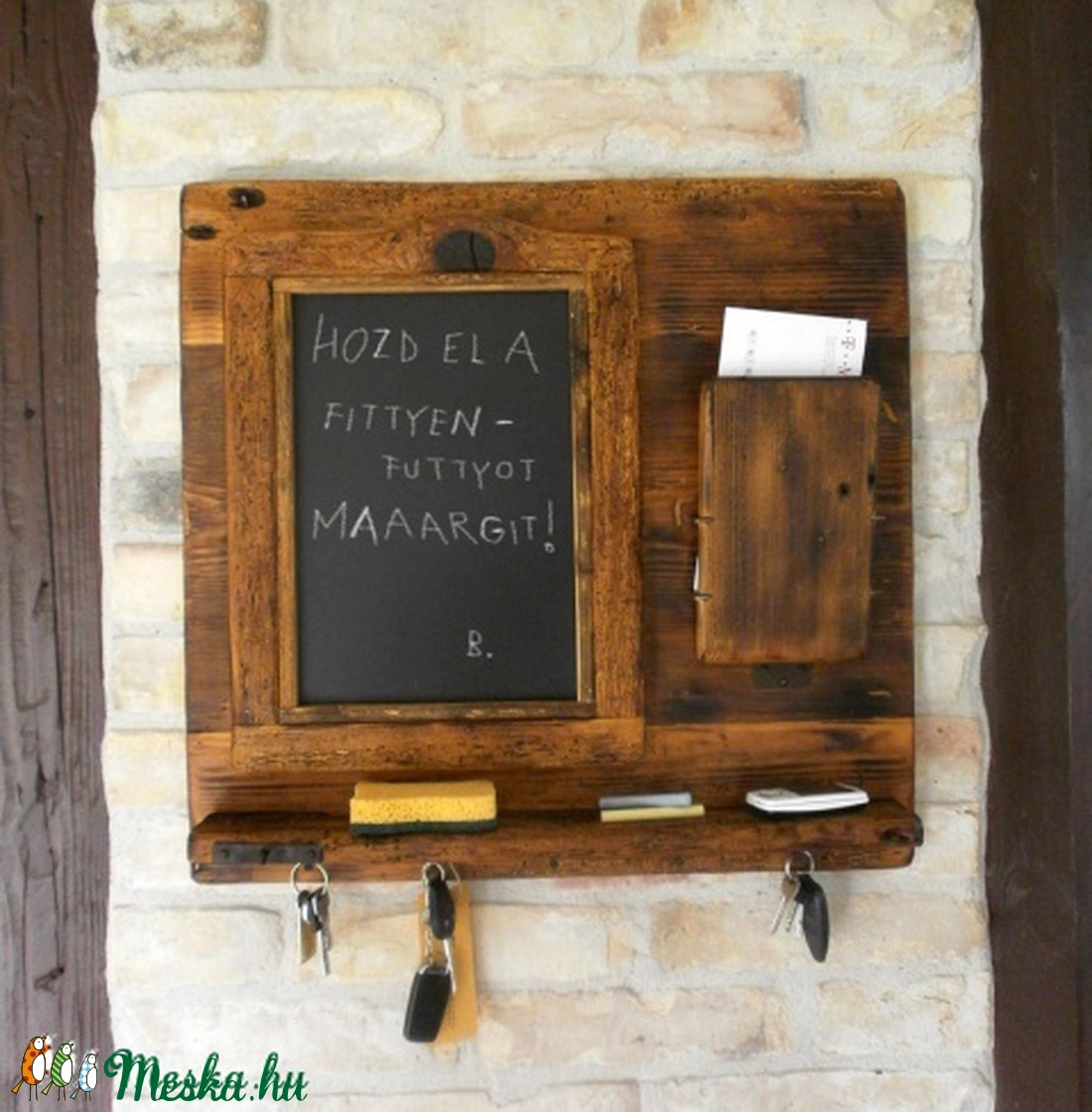 Szúrágta krétatábla, üzenőfal -  - Meska.hu
