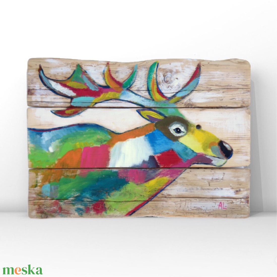 Szarvas - Rusztikus Festett Fatábla - Falra akasztható - Ajándék ötlet - otthon & életmód - dekoráció - fali és függő dekoráció - falra akasztható dekor - Meska.hu Szarvas - Rusztikus Festett Fatábla - Falra akasztható - Ajándék ötlet - otthon & életmód - dekoráció - fali és függő dekoráció - falra akasztható dekor - Meska.hu
