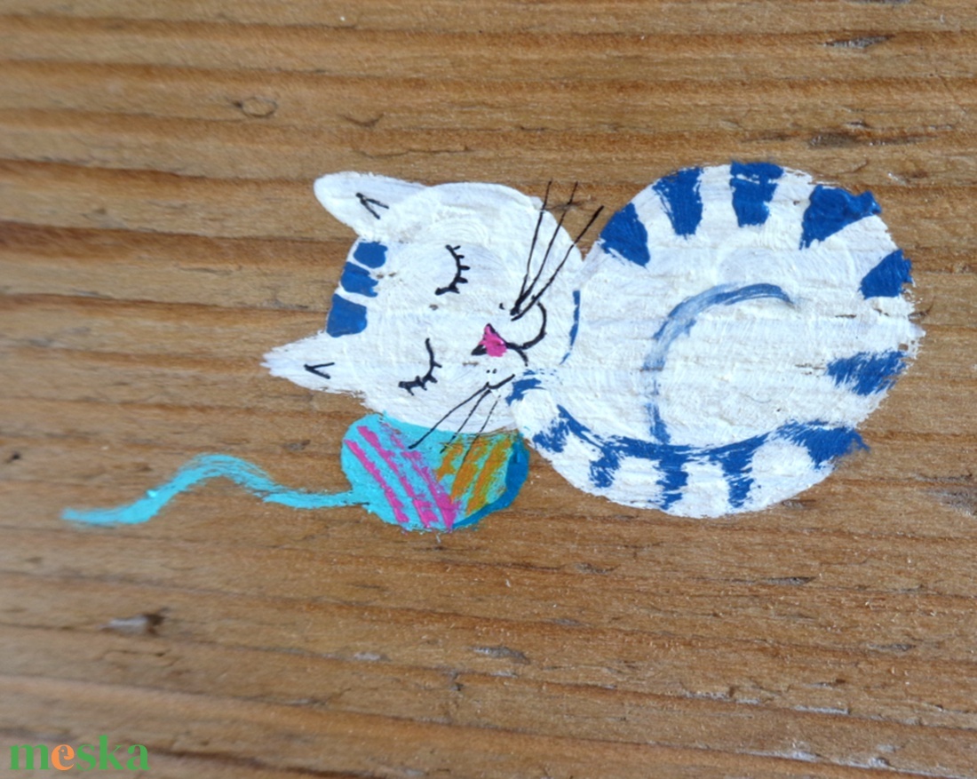 Nyitva - Zárva tábla, Rusztikus Fa Tábla, Ajándék ötlet - Cica, Cirmos, Macska, Egyedi Ajtódísz - otthon & életmód - dekoráció - ajtó- és ablak dekoráció - ajtótábla - Meska.hu