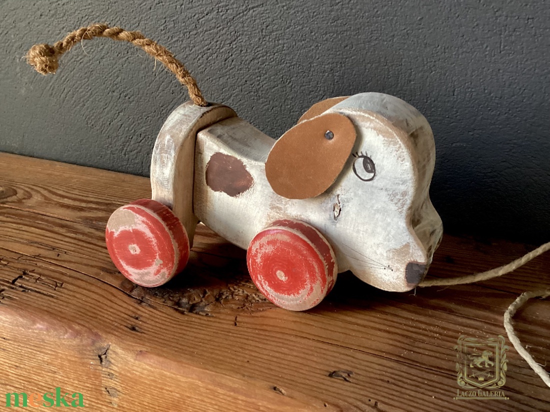 Szimat - Rusztikus Fa Dekoráció - Ajándék ötlet - Gyerekszoba - Kiskutya - otthon & életmód - dekoráció - dísztárgy - Meska.hu