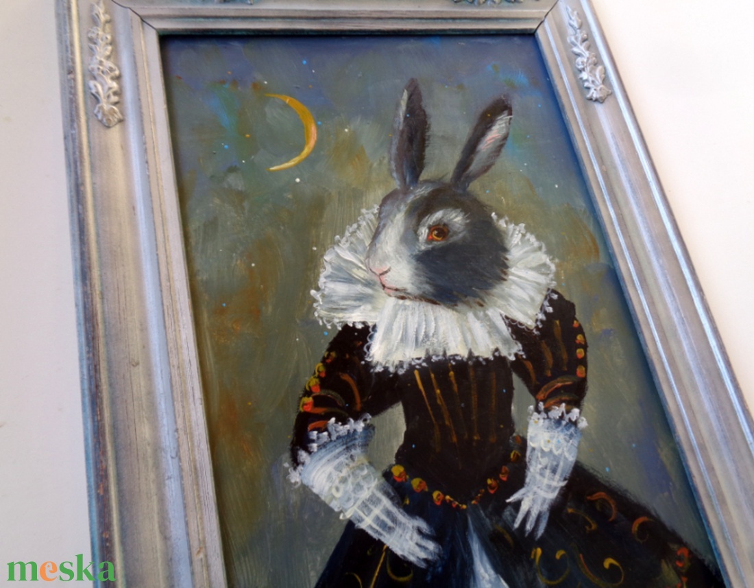 Elegancia Nyúlbőrben - Laczó Ágnes kortárs festő/grafikus művész- Eredeti Akril Festmény Keretben, Gyerekszoba Falikép - művészet - festmény - akril - Meska.hu Elegancia Nyúlbőrben - Laczó Ágnes kortárs festő/grafikus művész- Eredeti Akril Festmény Keretben, Gyerekszoba Falikép - művészet - festmény - akril - Meska.hu