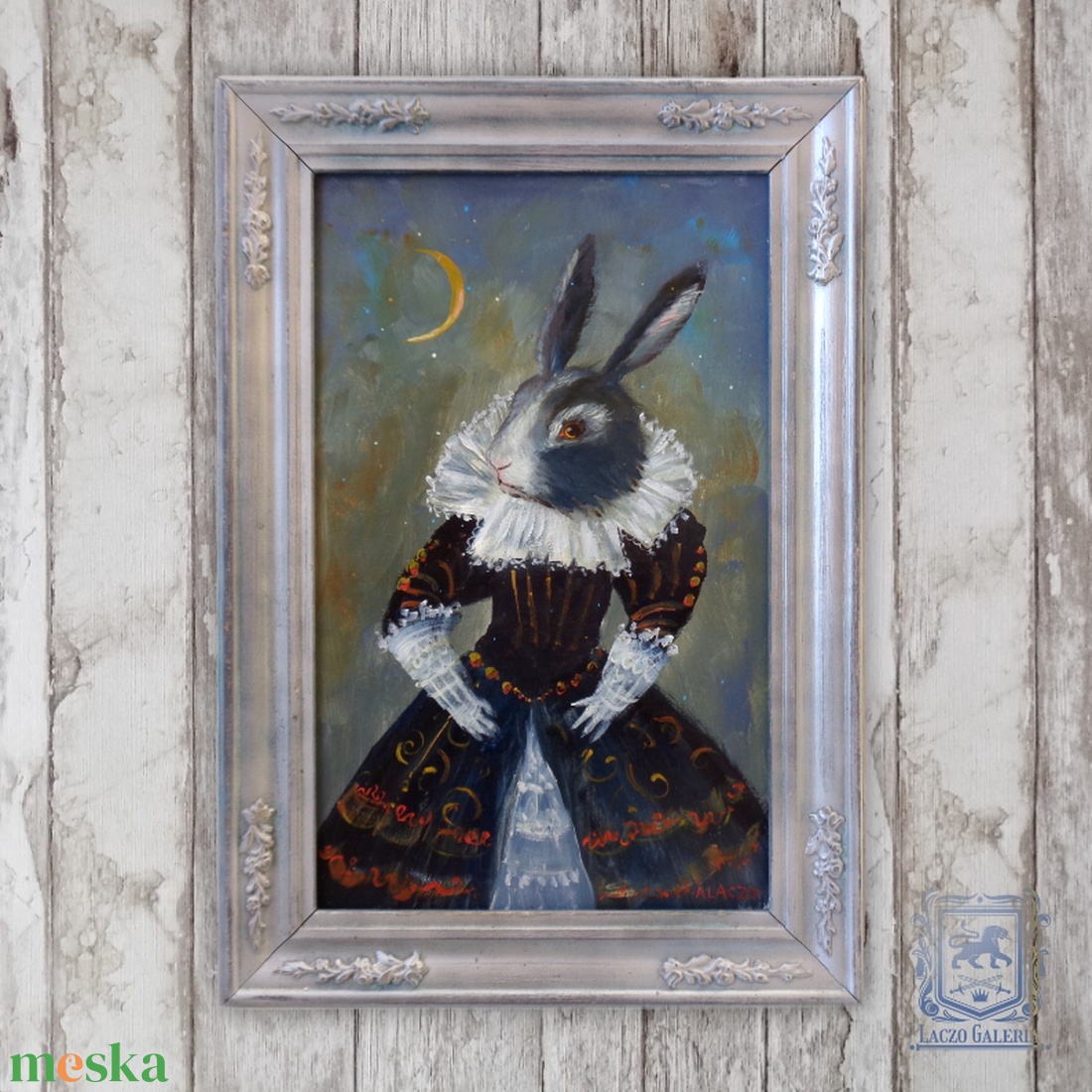 Elegancia Nyúlbőrben - Laczó Ágnes kortárs festő/grafikus művész- Eredeti Akril Festmény Keretben, Gyerekszoba Falikép - művészet - festmény - akril - Meska.hu Elegancia Nyúlbőrben - Laczó Ágnes kortárs festő/grafikus művész- Eredeti Akril Festmény Keretben, Gyerekszoba Falikép - művészet - festmény - akril - Meska.hu