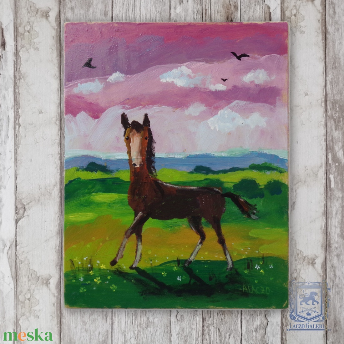 Kiscsikó -  - Laczó Ágnes kortárs festő/grafikus művész eredeti akrilik festmény - művészet - festmény - akril - Meska.hu