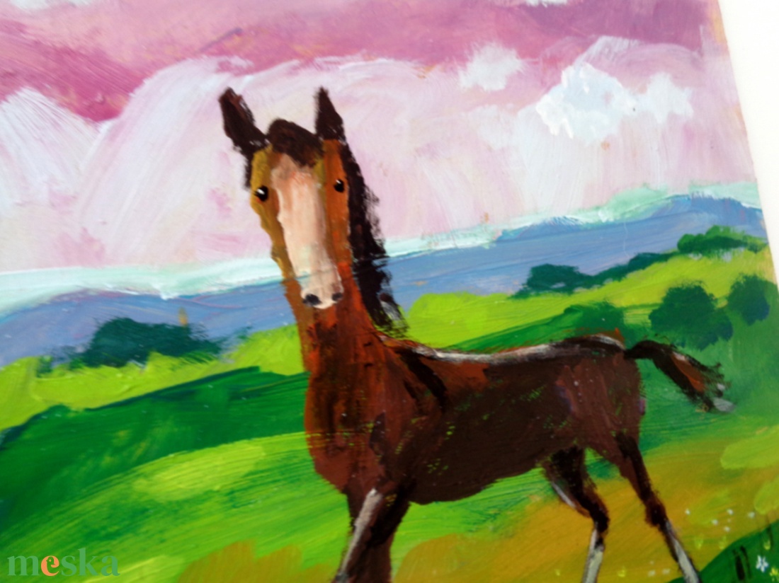 Kiscsikó -  - Laczó Ágnes kortárs festő/grafikus művész eredeti akrilik festmény - művészet - festmény - akril - Meska.hu