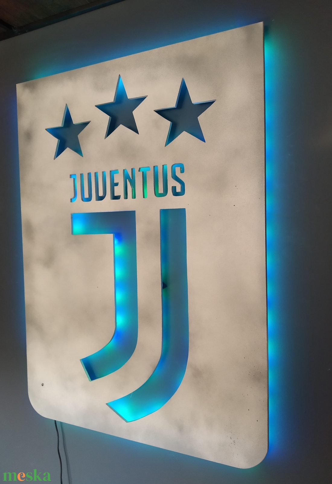 Juventus - fali dekoráció ledes világítással - otthon & életmód - lámpa - hangulatlámpa - Meska.hu Juventus - fali dekoráció ledes világítással - otthon & életmód - lámpa - hangulatlámpa - Meska.hu