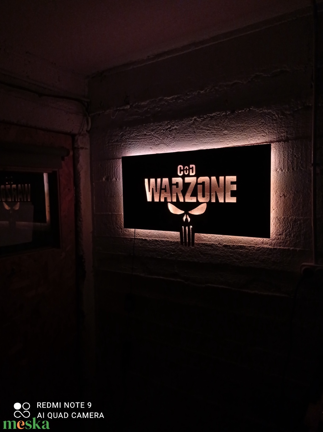 Call of Duty:  Warzone - falikép ledes világítással - otthon & lakás - lámpa - hangulatlámpa - Meska.hu