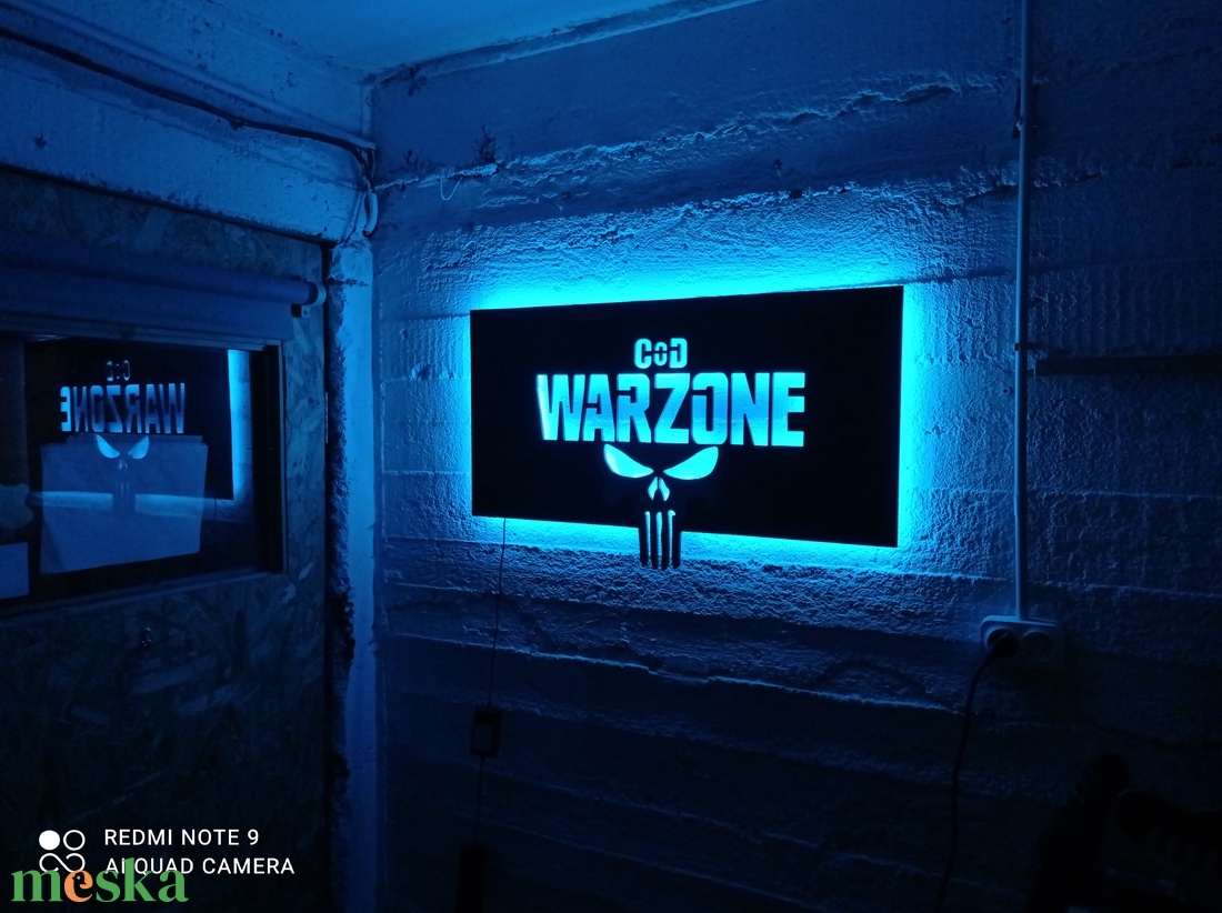 Call of Duty:  Warzone - falikép ledes világítással - otthon & lakás - lámpa - hangulatlámpa - Meska.hu
