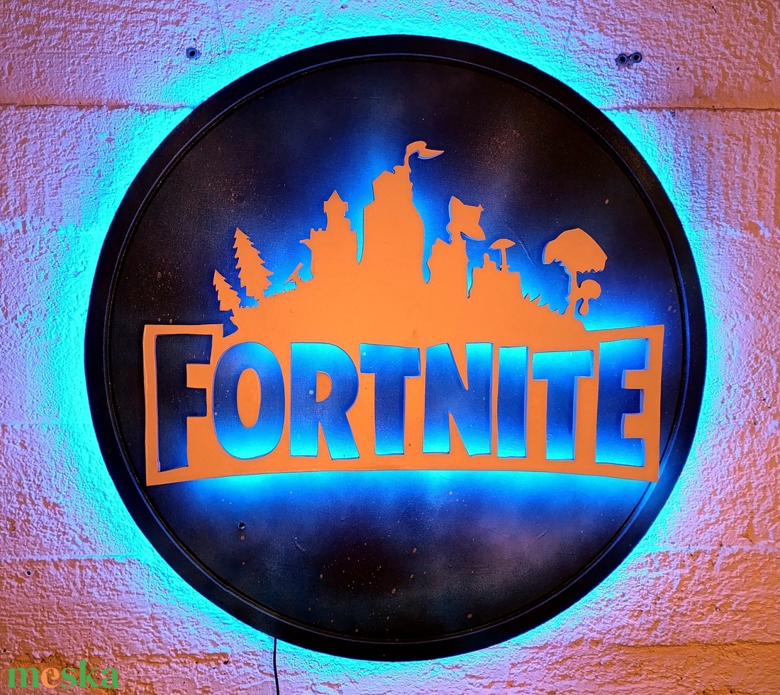 Fortnite - világító falikép - otthon & életmód - dekoráció - kép & falikép - fából készült kép - Meska.hu Fortnite - világító falikép - otthon & életmód - dekoráció - kép & falikép - fából készült kép - Meska.hu